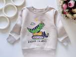 12,18 мес, рост 80,86 Свитшот на флисе динозавр - зображення 1