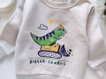 12,18 мес, рост 80,86 Свитшот на флисе динозавр - зображення 2