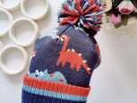 5,6 років, Тепла шапка подвійної в'язки в динозаврах - зображення 2