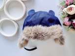 6,9 міс, Нова зимова дитяча шапка на флісі - зображення 1