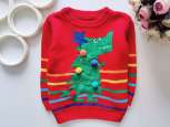 12,18 мес, рост 86 Новогодний свитер детский динозавр елка - зображення 1