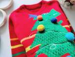 12,18 мес, рост 86 Новогодний свитер детский динозавр елка - зображення 2