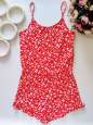 8,10 років, зріст 134,140 Червоний квітковий ромпер - зображення 1