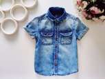 2,3 года, рост 98 Джинсовая рубашка - зображення 1