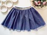 6,8 років, зріст 122,128 Синя спідниця фатин - зображення 1