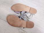 34 (21,5-22 см) Серебристые босоножки - зображення 4
