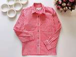 10 лет, рост 140 Новая красная рубашка в клеточку - зображення 1