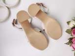 38 (24,5 см) Жіночі босоніжки нюд - зображення 3