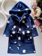 1,2 роки, зріст 90 Теплий халат у зірках - зображення 1