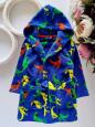 2,3 роки, зріст 92,98 Теплий халат у динозаврах - зображення 1