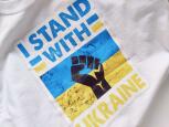 5,6 років, зріст 116 Біла футболка I stand with Ukraine - зображення 2