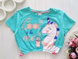 7,8 лет, рост 128 Футболка с единорогом - зображення 1