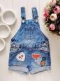3,4 года, рост 104 Джинсовый комбинезон шортами - зображення 1