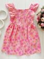 3,4 роки, зріст 104 Літня рожева сукня-сарафан - зображення 1