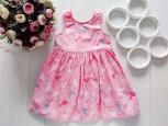 2,3 роки, зріст 92,98 Рожева бавовняна сукня з поні - зображення 1