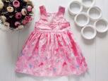 2,3 роки, зріст 92,98 Рожева бавовняна сукня з поні - зображення 4