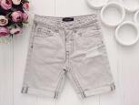 5,6 лет, рост 116 Модные светло серые джинсовые шорты для мальчика - зображення 1