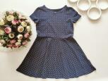 4,6 років, зріст 110,116 Трикотажна сукня в горошок - зображення 1
