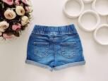 12,18 мес, рост 86 Шорты на резинке джинс стретч - зображення 3