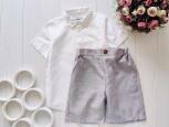 7 років, зріст 122 Класичні шорти з білою сорочкою - зображення 1