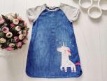 4,5 років, зріст 110 Джинсова сукня з поні - зображення 1