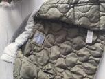 9,12 мес, рост 80 Стеганяа курточка на тонком синтепоне, цвет хаки - зображення 3