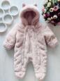 Теплый комбинезон на ситепоне для новорожденной - зображення 1