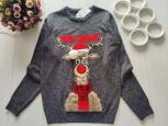 S Новий чоловічий новорічний светр з оленем - зображення 1