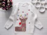 8,9 років, зріст 128,134 Новорічний светр з оленем - зображення 1