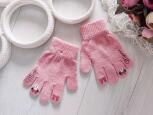 3,4 роки, В'язані рукавички для дівчинки з міккі - зображення 1