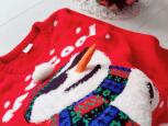 12,13 років, зріст 158 Новорічний дитячий светр сніговик - зображення 2