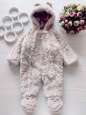 6,9 міс, зріст 74 Теплий комбінезон для дівчинки - зображення 1