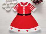 4,5 років, зріст 110 В'язане новорічне плаття - зображення 1
