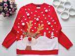 13,14 років, зріст 158,164 Гарний новорічний светр з оленем - зображення 1