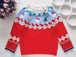 2,3 роки, зріст 98 Новорічний дитячий светр санта - зображення 1
