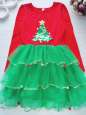 10 років, зріст 140 Новорічна дитяча сукня ялинка - зображення 1