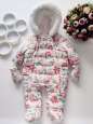 3-6 міс, зріст 68 Теплий комбінезон на синтепоні - зображення 1