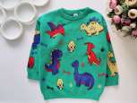 2,3 роки, зріст 92,98 Светр машинної в'язки в динозаврах - зображення 1