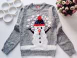 11,12 років, зріст 146,152 Светр новорічний сніговик - зображення 1