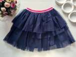 8,9 лет, рост 128,134 Темно синяя детская юбка фатин - зображення 1