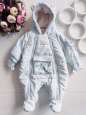 Теплий комбінезон на синтепоні для новонародженого - зображення 1