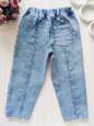5лет, рост 110 Стретчевые джинсы мом на резинке - зображення 4