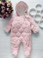 0-3 мес, 5,5 кг Демисезонный комбинезон в роддом на синтепоне для девочки - зображення 1