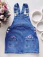 2,3 роки, зріст 98 Джинсовий сарафан - зображення 1