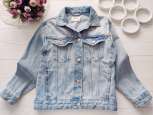 11,12 років, зріст 152 Блакитна фірмова дитяча джинсовка - зображення 1