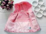 12,18 міс, зріст 80,86 Ніжно рожева жилетка на синтепоні демі - зображення 3