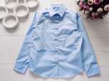 6,7 років, (5 штук) Нова дитяча блакитна сорочка з довгим рукавом - зображення 1