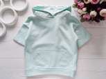 1,5,2 роки, зріст 92 М'ятна щільна футболка з капюшоном - зображення 1