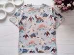 4,5 лет, рост 110 Футболка в динозаврах - зображення 1