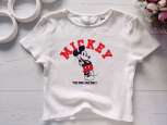 10,12 років, зріст 146,152 Футболка з міккі в рубчик - зображення 1